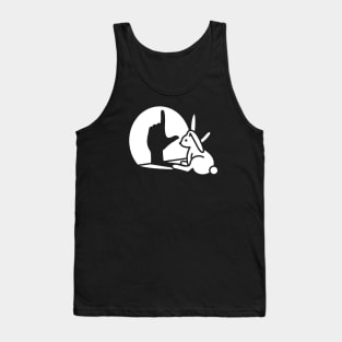 Rabbit shadow hand Loser Misfit hand sign language Tank Top